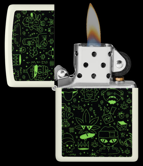 Zippo 60.007.390 vžigalnik Doodle Cannabis